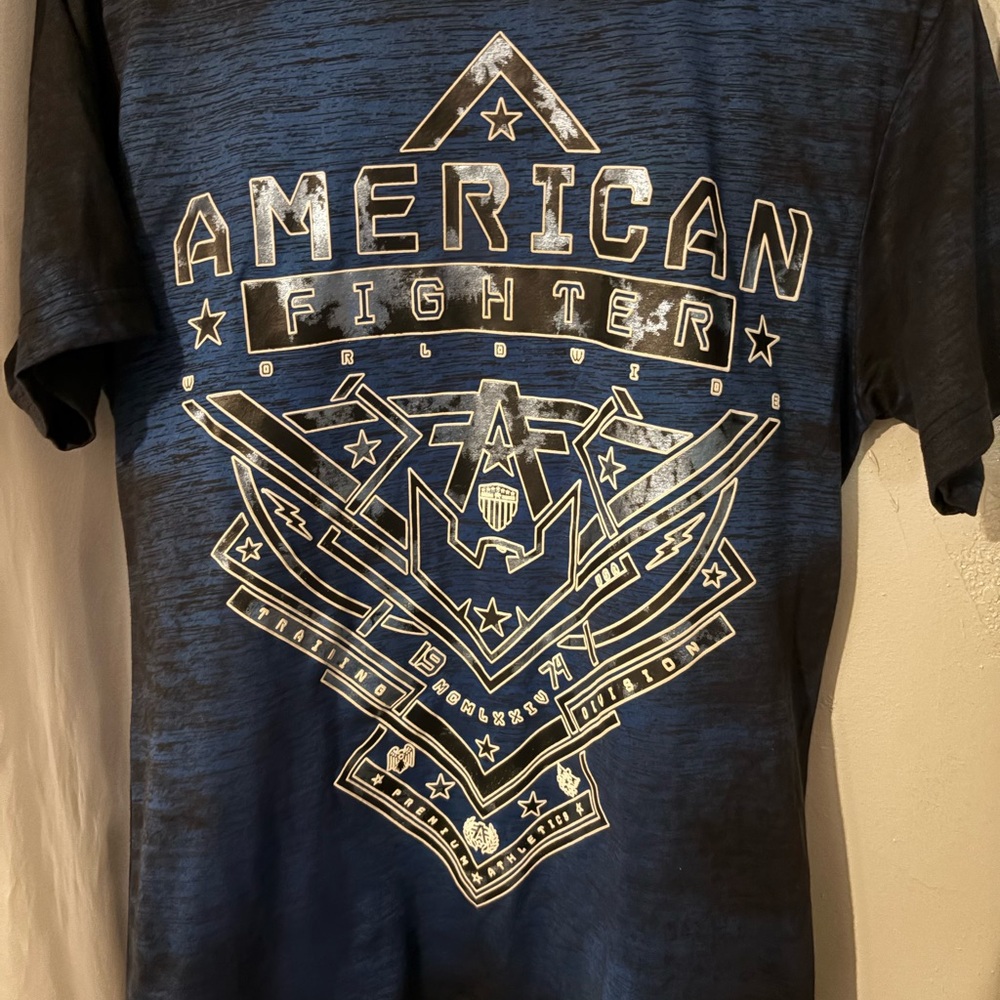 American Fighter Navy and Black Short Sleeve Tee